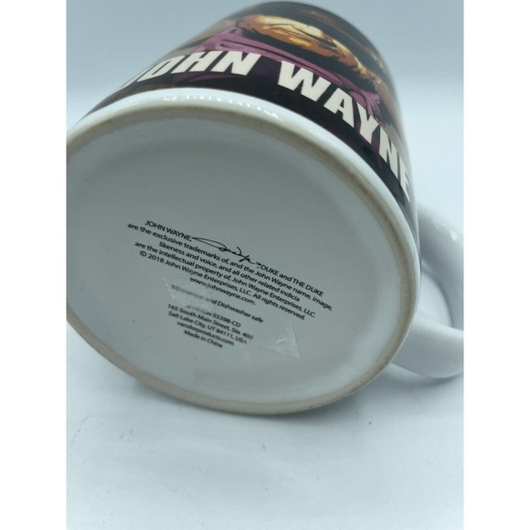 John Wayne Coffee Tea Mug The Duke Talk Low Talk Slow and Don't Talk too Much - Picture 3 of 6